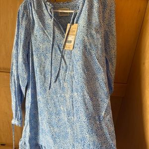 Scotch and soda short straight blue dress